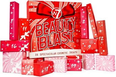 W7 Beauty Blast Makeup Advent Calendar 2026-24 Cosmetic Treats